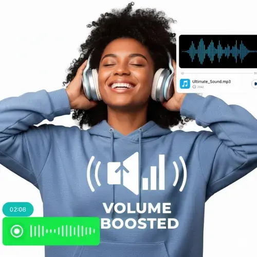 Online volume booster illustration